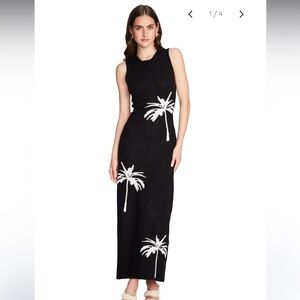 Capitanna knit palm tree dress